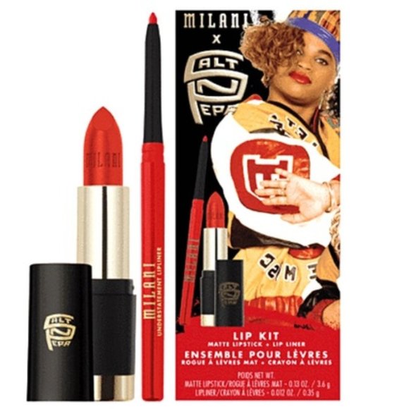 Milani Salt-N-Pepa Lip Kit Matte Lipstick + Liner - Picture 1 of 12